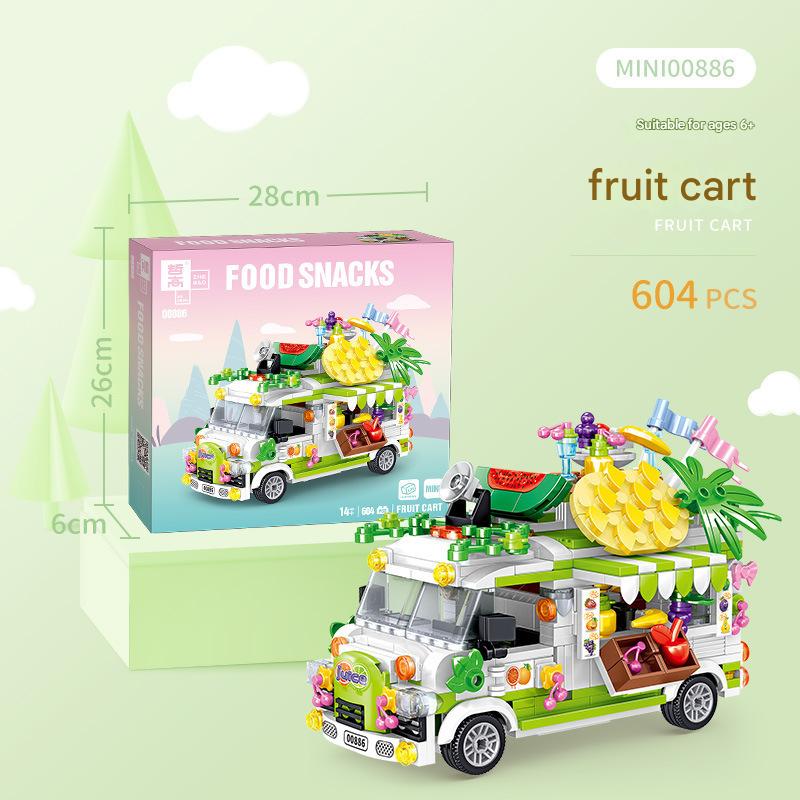 Food Snack Truck Building Kit – Street Food Cart Collection