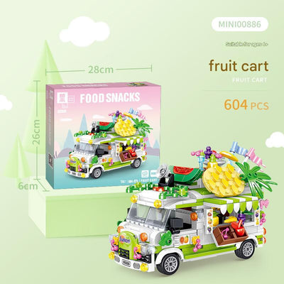 Food Snacks Truck Building Block Set