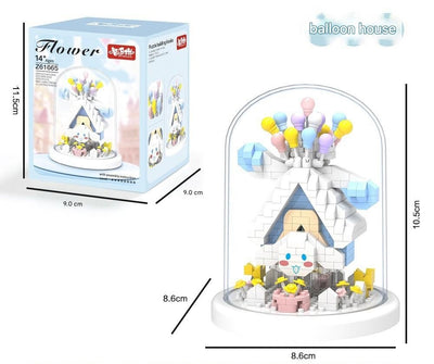 Balloon Dream Castle Glass Dome Micro Building Block Set