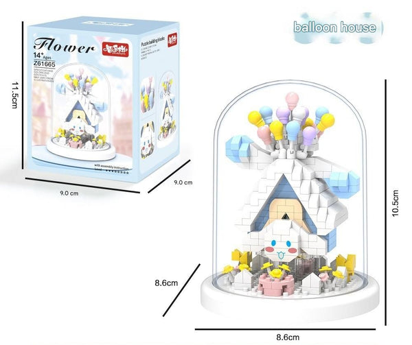 Balloon Dream Castle Glass Dome Micro Building Block Set