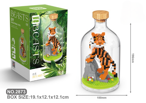 Wildlife Bottle Micro Building Block Set