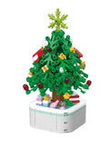 Christmas Tree Photo Frame Building Block Kit – Festive Holiday Brick Decoration