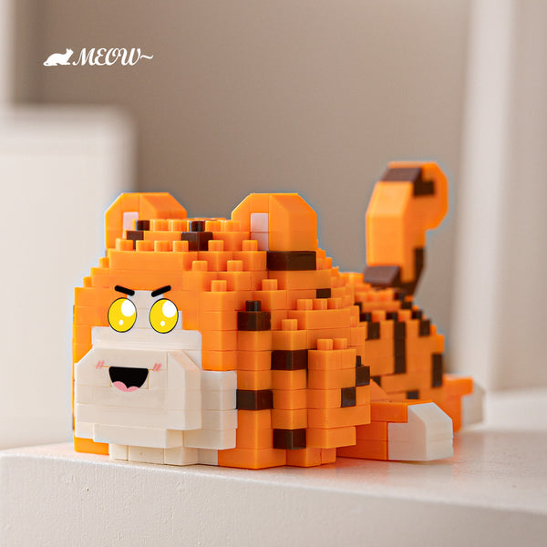 MEOW Cute Cat Expression Micro Building Block Set