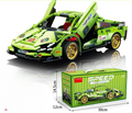 1:18 Scale Pull-Back Sports Car Building Block Kit – Supercar Micro Build Set