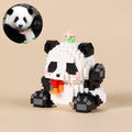Cute Panda Expression Micro Building Block Set