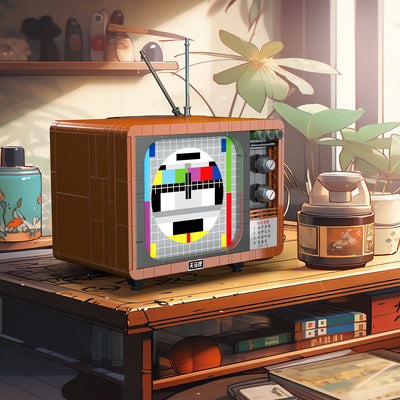 Retro Home Appliance Pixel Art Building Block Kit – Nostalgic Mini Display Set