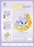 Cute Animal Floral Wreath Micro Building Block Set