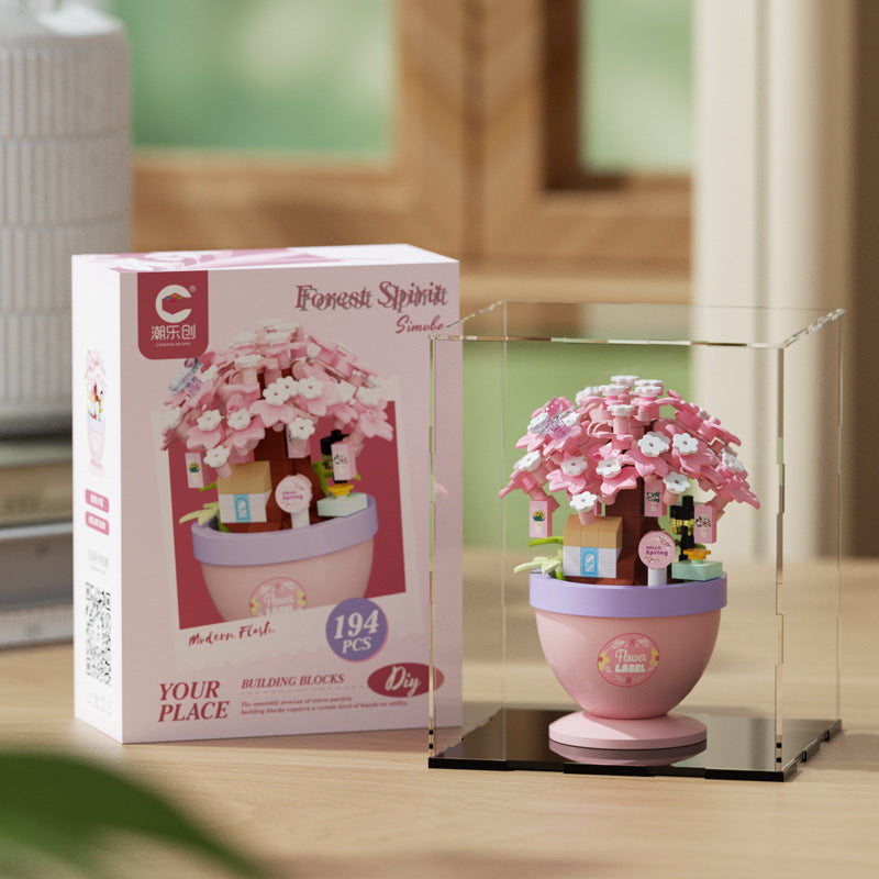 Garden Cottage Building Kit – Flower Pot Tree House Micro Build