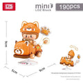 Cute Shake Car Cartoon Doll Building Block Set