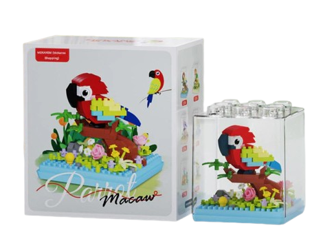 Tropical Parrot Diorama Building Kit