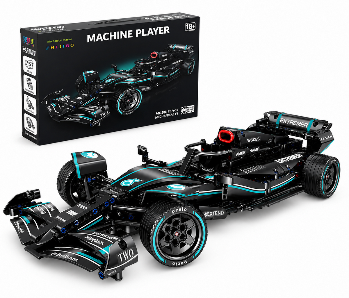 Formula Racing Car Building Kit – High Detail Race Car Display