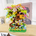 Rainbow Tree House Building Block Kit – Colourful Nature Micro Build Display Set