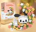 Cute Animal Floral Wreath Building Block Set