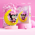 Cute Cartoon Animal Moon Display Micro Building Block Set