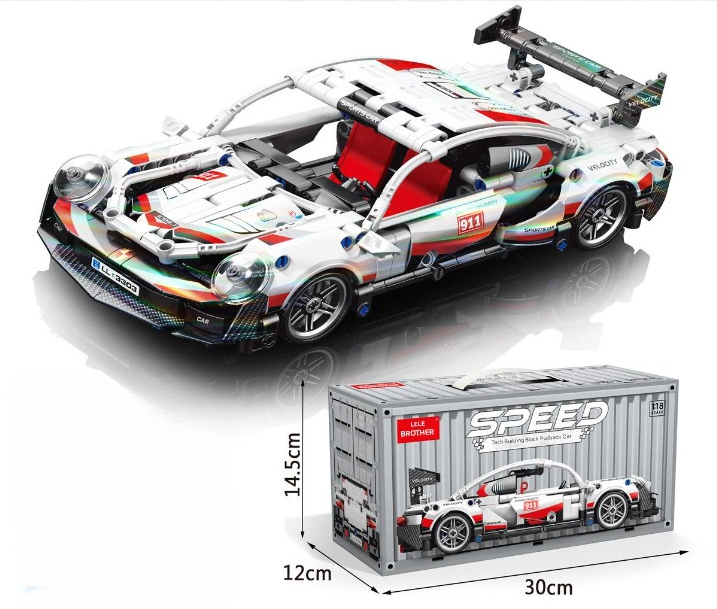 Pull Back Sports Car Building Kit – 1:18 Scale Supercar Micro Build