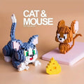 Cat And Mouse Cartoon Micro Building Block Set