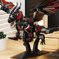 Fire Dragon Nesario Building Block Kit – Large-Scale Flame Dragon Display Set