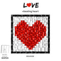 Pixel Love Heart Art Frame Micro Building Block Set