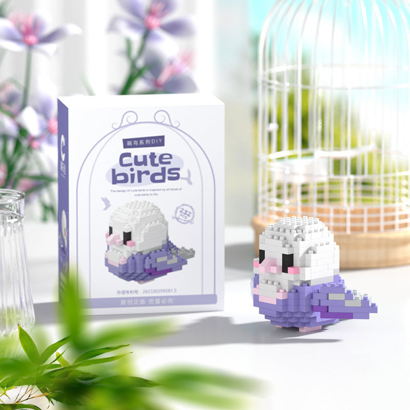 Pixel Bird Building Kit – Micro Bird Display with Movable Wings