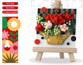 3D Floral Bouquet Display Building Block Kit – Flower Painting Exhibition Set