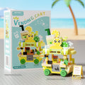 Mini Vending Cart Street Market Building Block Set