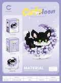 Cute Animal Floral Wreath Micro Building Block Set