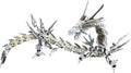 White Mechanical Hurricane Dragon Building Block Kit – Large-Scale Fantasy Display Set