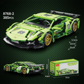 1:20 Scale Super Racing Sports Car Building Block Kit – Pull-Back Supercar Micro Build