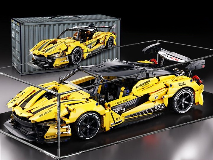 Supercar Building Kit – 1:14 Scale High Detail Sports Car Display Set