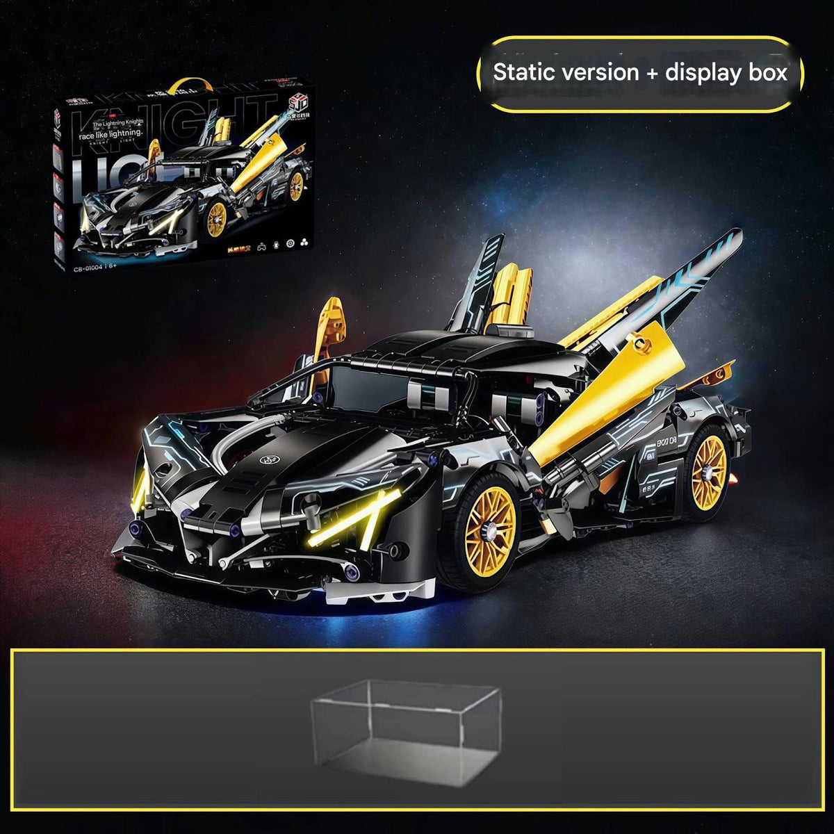 Black Gold Supercar Building Kit – Italian Sports Car Display