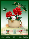 Mini Potted Flower Garden Building Block Set
