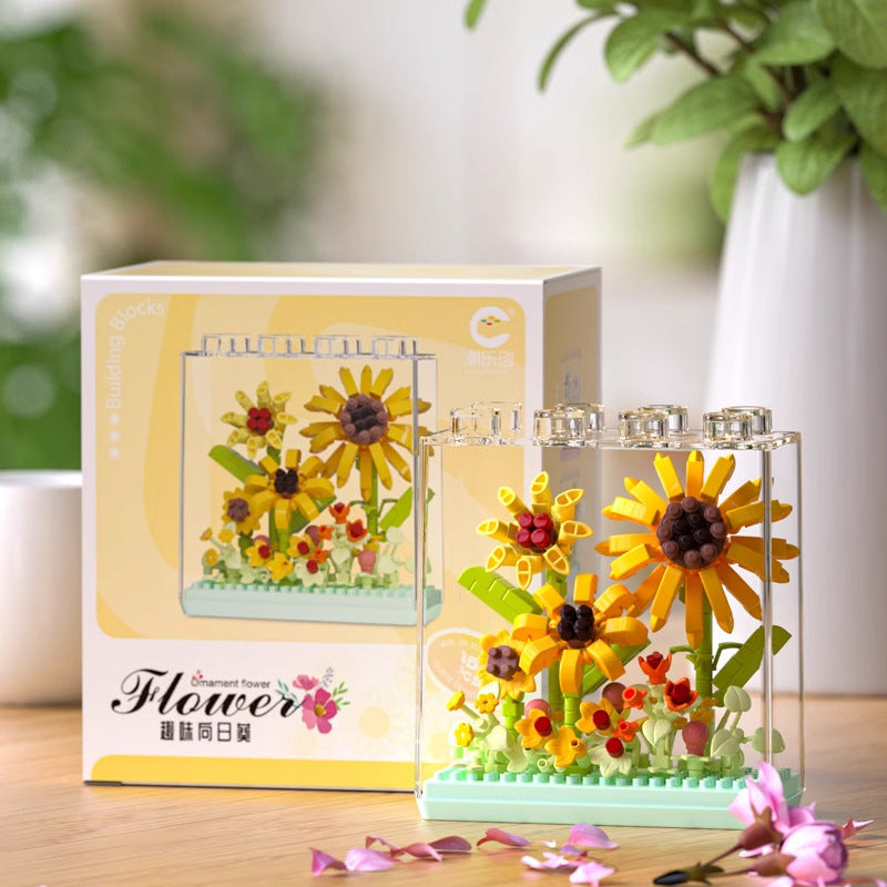 Botanical Flower Garden Building Kit – Seasonal Floral Display Set