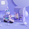 LED Cute Animal Scooter Mini Building Block Set