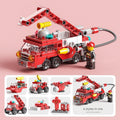 6 in 1 Vehicle Transforming Building Block Set