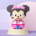 Cute Mouse And Duck Cartoon Micro Building Block Set