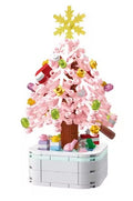 Christmas Tree Photo Frame Building Block Kit – Festive Holiday Brick Decoration