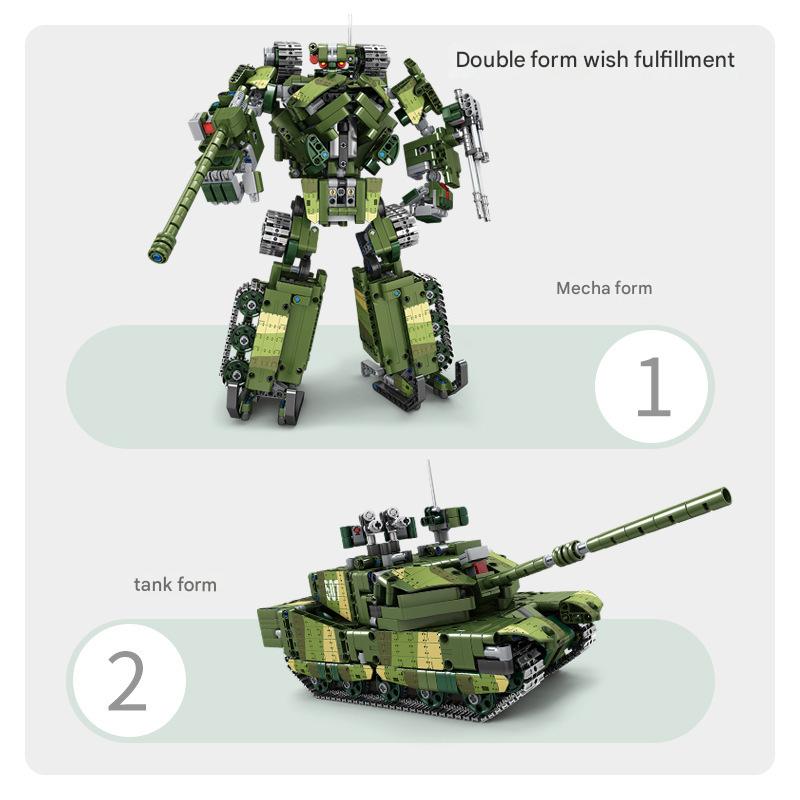 Battle Mech Building Kit – Military Transforming Robot Display