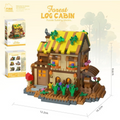 Miniature Forest Tree House Building Block Kit – Cozy Countryside Cottage Set