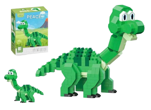 Cartoon Dinosaur Building Kit – Cute Dino Micro Build Set