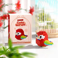 Pixel Bird Building Block Kit – Micro Bird Display Set with Movable Wings