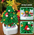 Christmas Tree Photo Frame Building Block Kit – Festive Holiday Brick Decoration