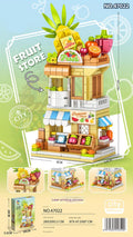 Mini Creative Street Shop Micro Building Block Set