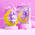 Cute Cartoon Animal Moon Display Micro Building Block Set