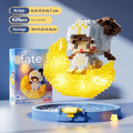 Cute Zodiac Animal Moon Display Micro Building Block Set