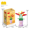 Florist Flower Pot Micro Building Block Set