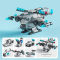 6 in 1 Vehicle Transforming Building Block Set