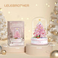 Christmas Tree Music Box Building Block Kit – LED Light-Up Holiday Display Set