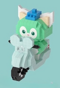 Cute Animal Scooter Micro Building Block Set