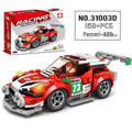 Mini Racing Car Micro Building Block Set