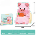 Cute Panda Pig Building Block Set
